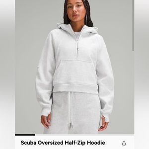 lululemon scuba oversized half zip hoodie sz m/l